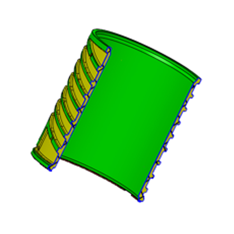 Giacca ad acqua di raffreddamento in pressofusione di lega di alluminio Giacca ad acqua di raffreddamento in pressofusione di lega di alluminio